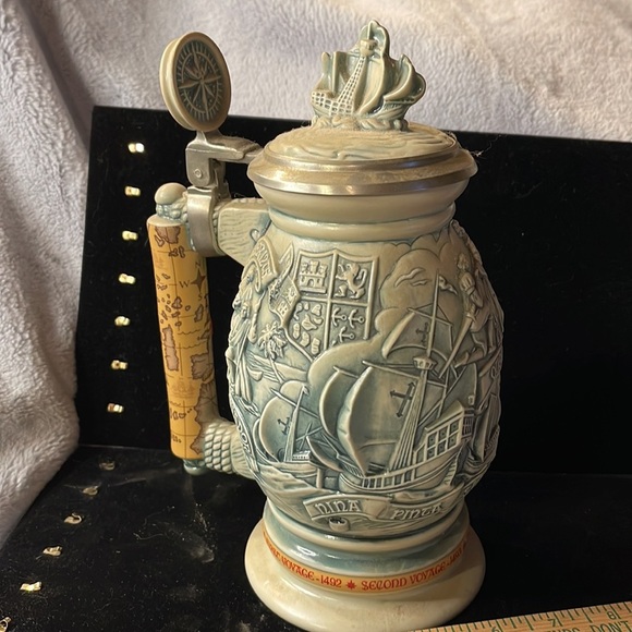Avon-1992 -Vintage Christopher ColumbusNew World Stein Made in Brazil #161184 - Picture 5 of 10